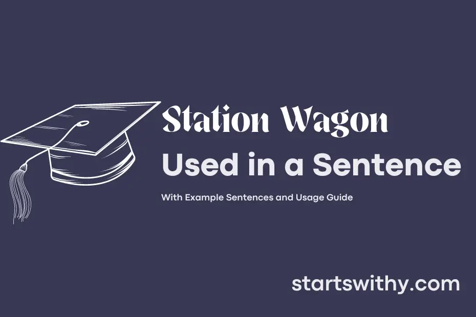 Sentence with Station Wagon