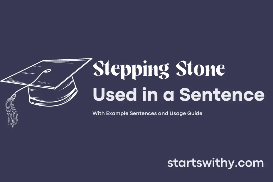 Sentence with Stepping Stone