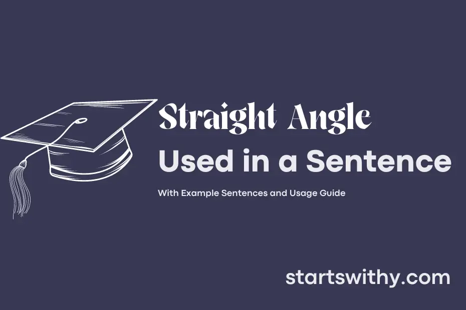Sentence with Straight Angle
