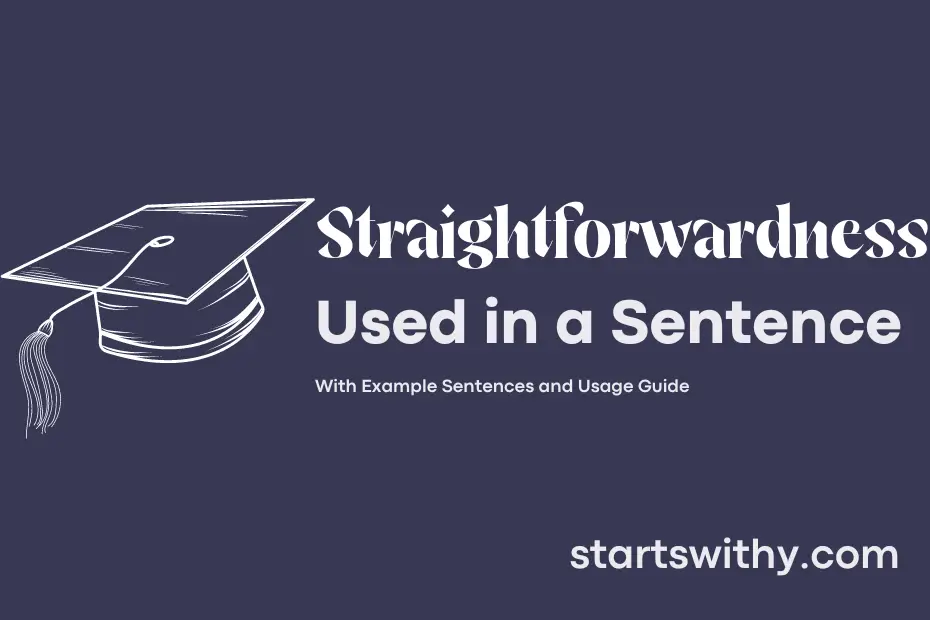 Sentence with Straightforwardness