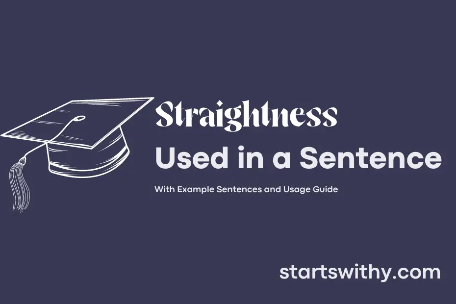 Sentence with Straightness