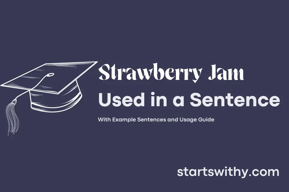 Sentence with Strawberry Jam