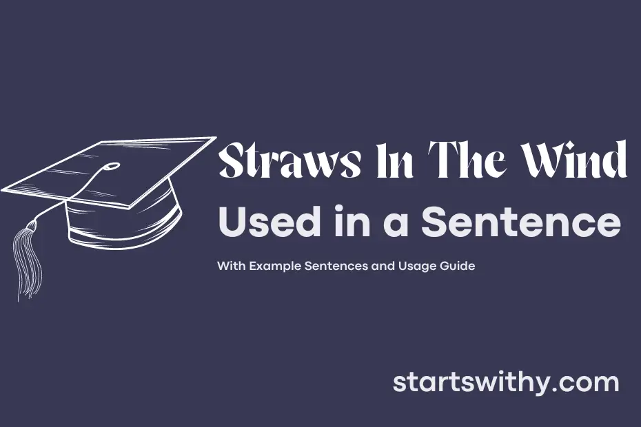 Sentence with Straws In The Wind