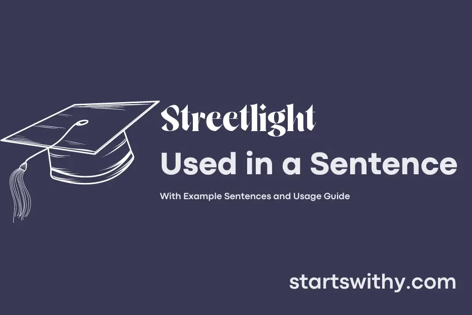 Sentence with Streetlight