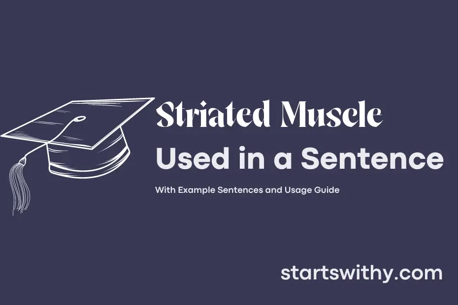Sentence with Striated Muscle