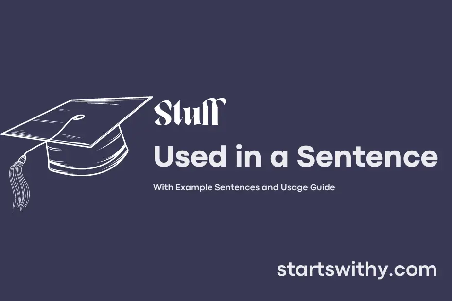 Sentence with Stuff