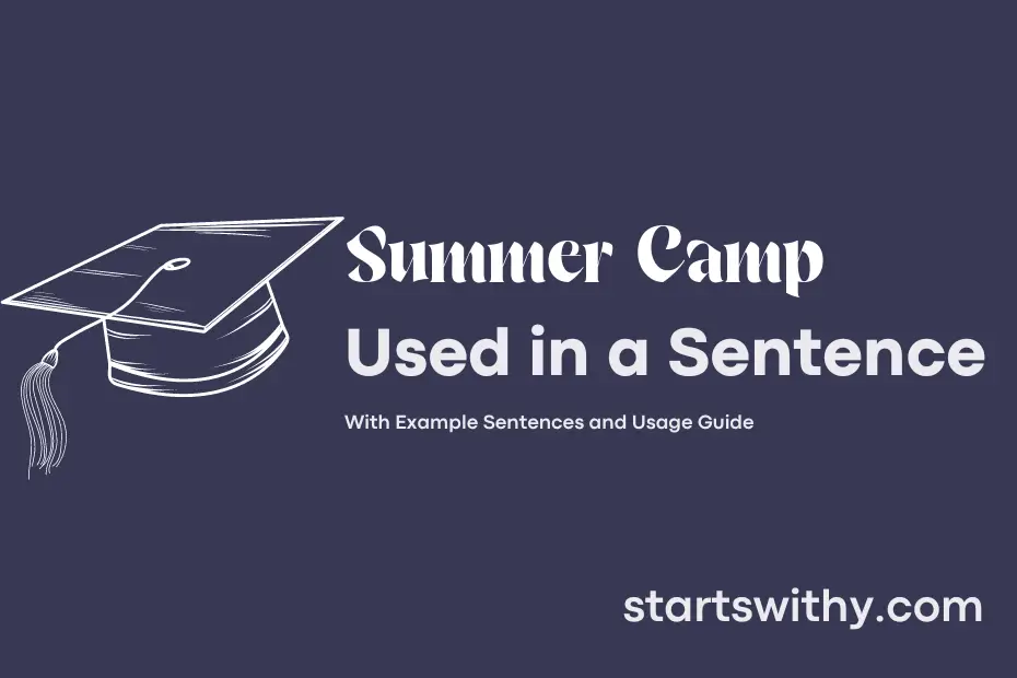 Sentence with Summer Camp