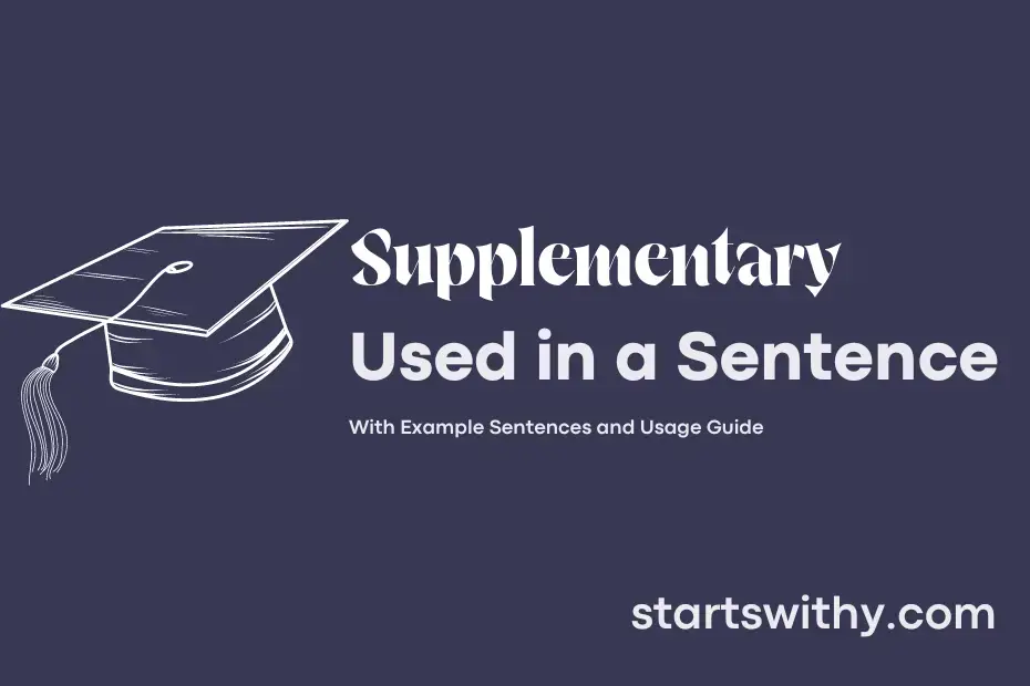 Sentence with Supplementary
