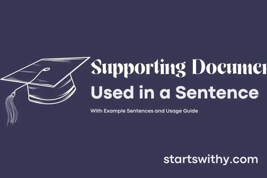 Sentence with Supporting Document