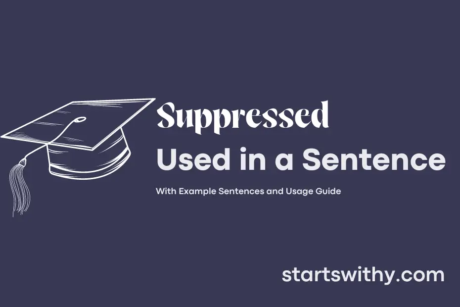 Sentence with Suppressed