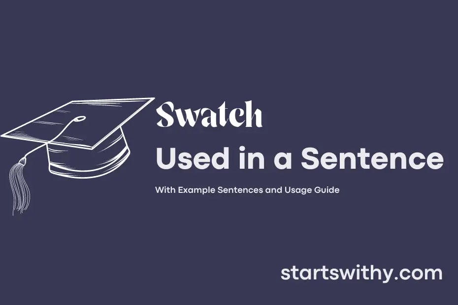 Sentence with Swatch