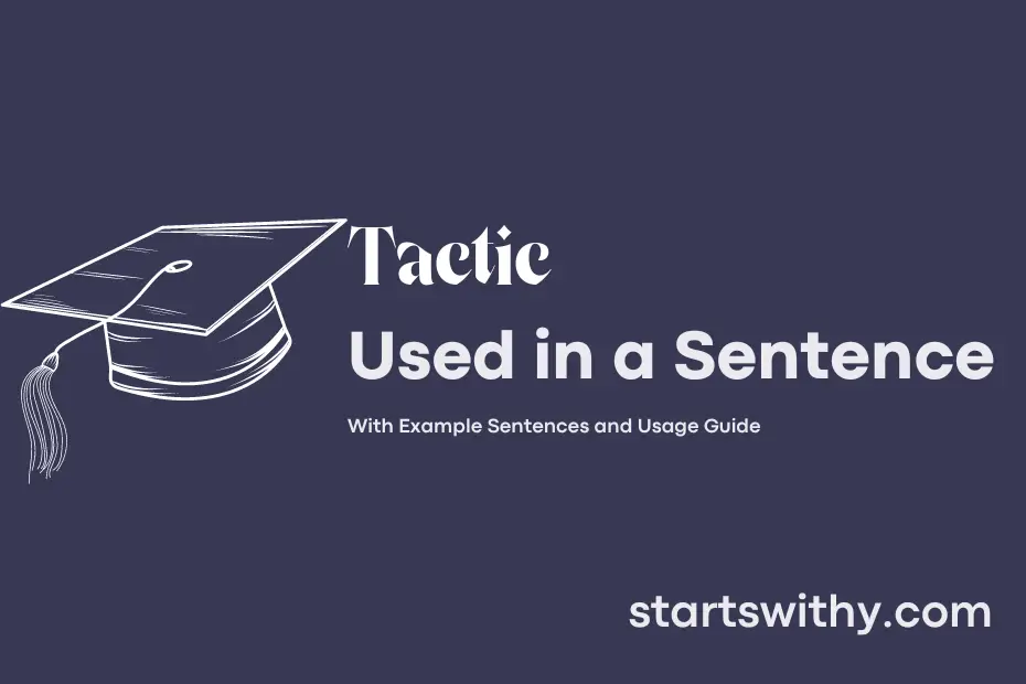 Sentence with Tactic