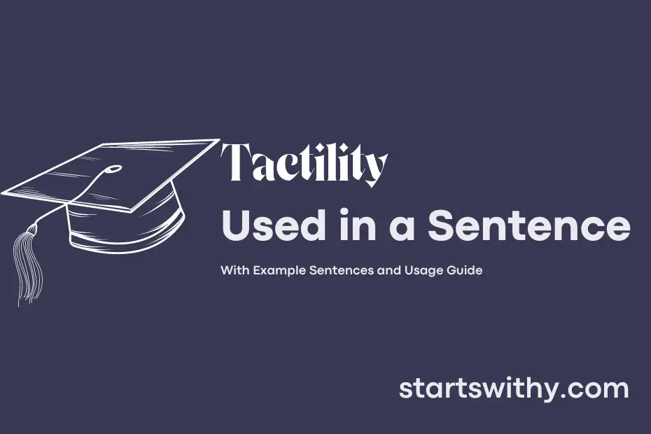 Sentence with Tactility