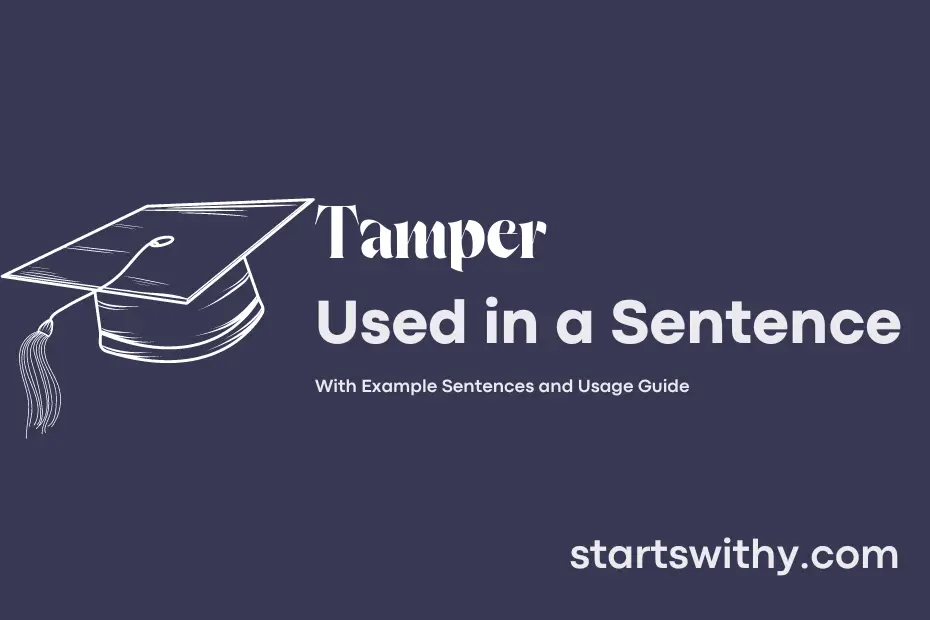 Sentence with Tamper
