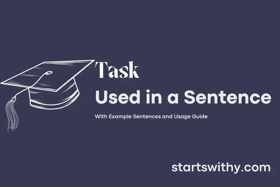 Sentence with Task