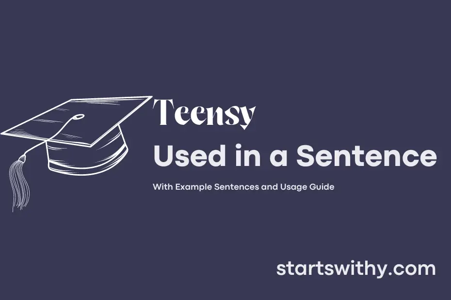 Sentence with Teensy