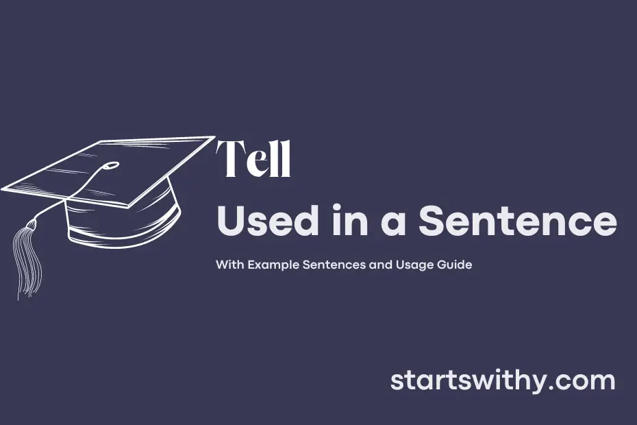 Sentence with Tell