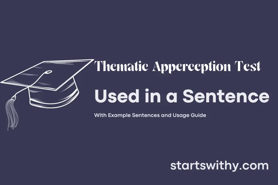 Sentence with Thematic Apperception Test