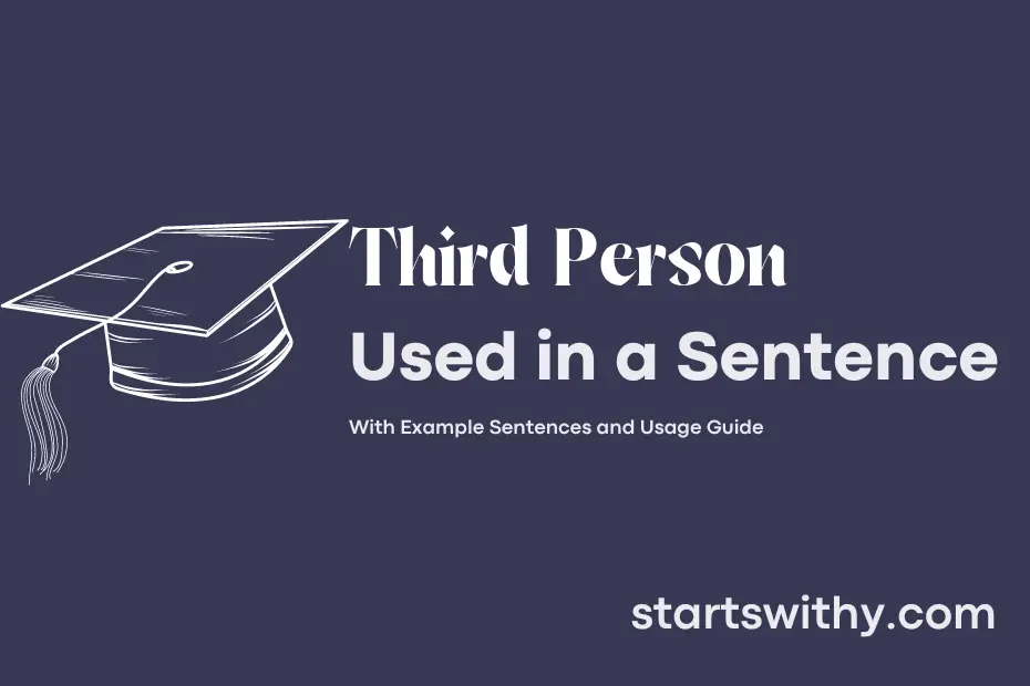 Sentence with Third Person