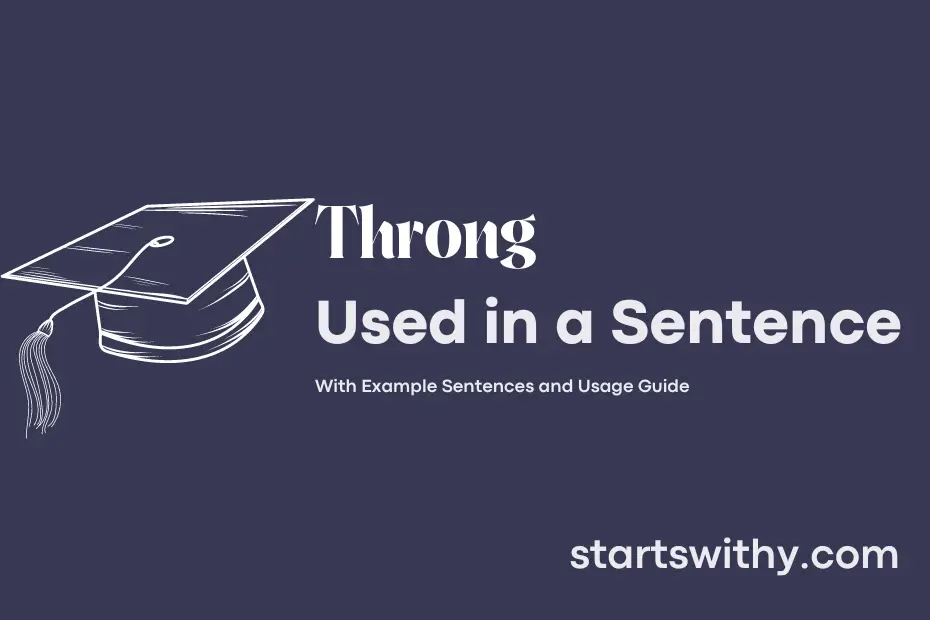 Sentence with Throng