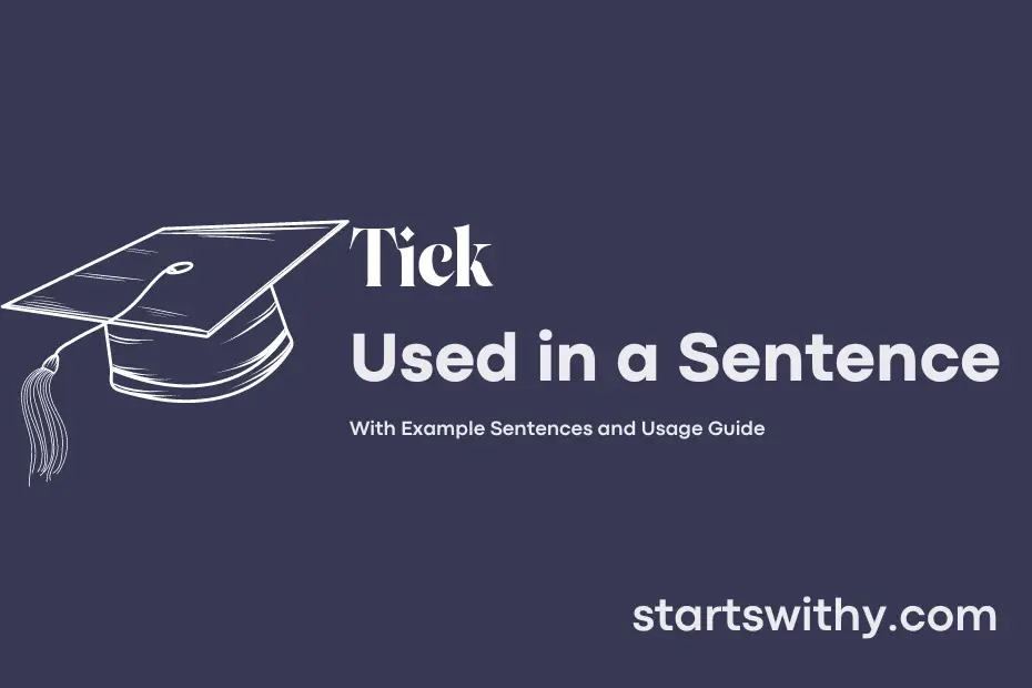 Sentence with Tick