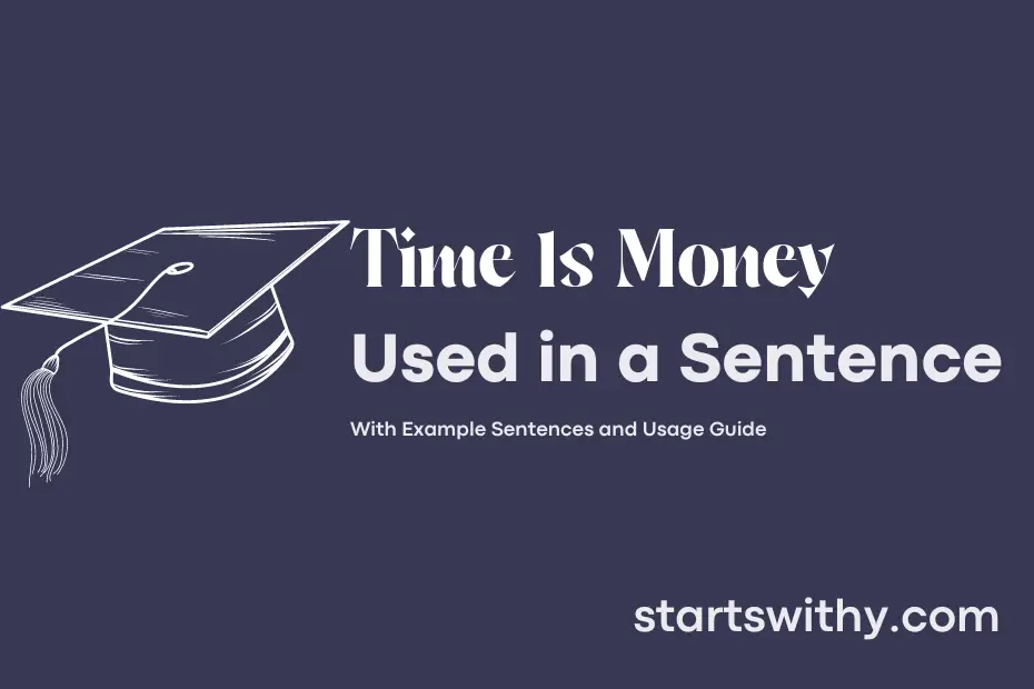 Sentence with Time Is Money