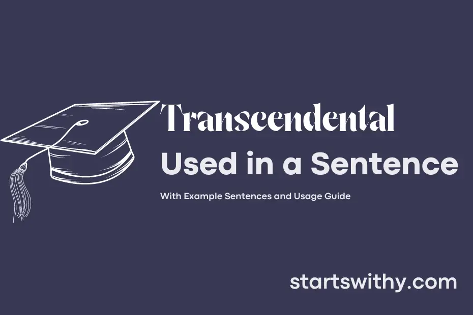 Sentence with Transcendental