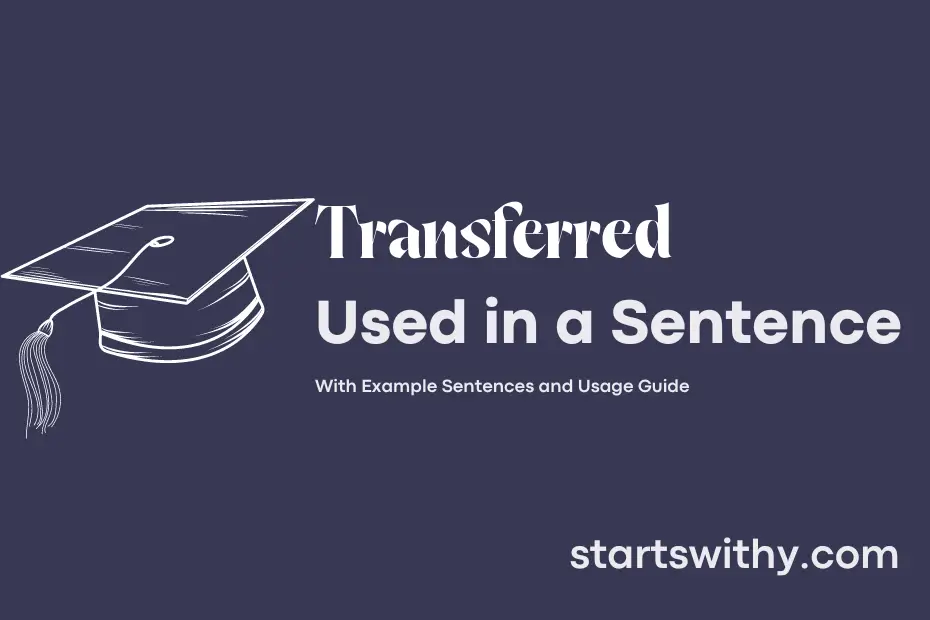 Sentence with Transferred