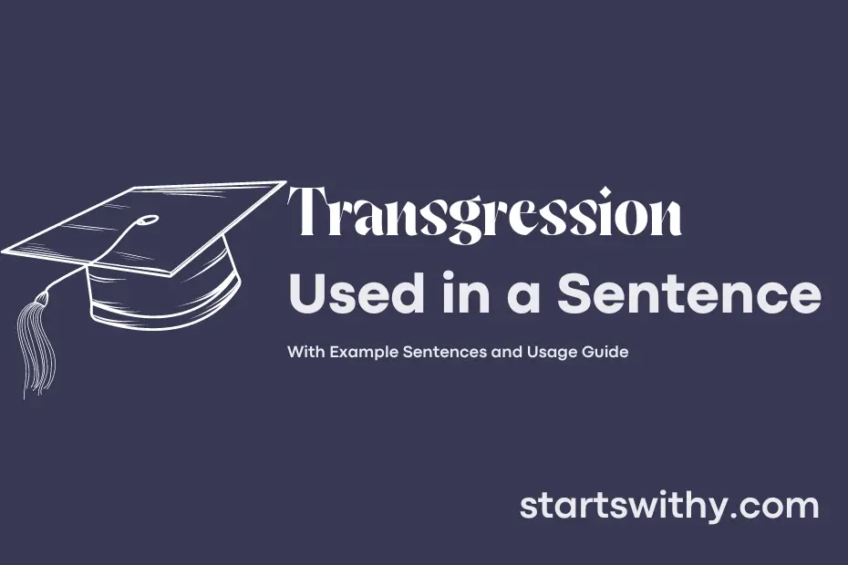 Sentence with Transgression