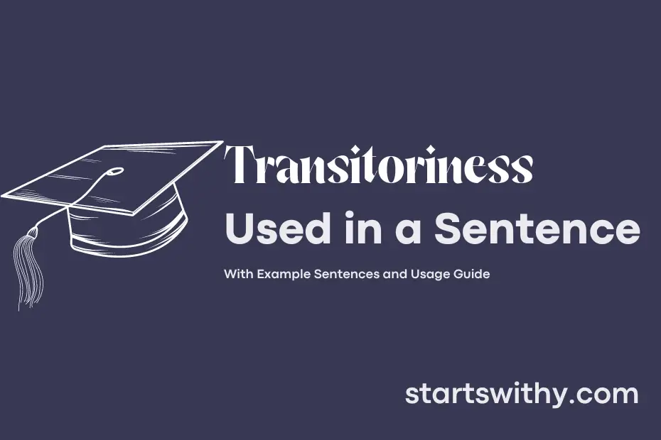 Sentence with Transitoriness