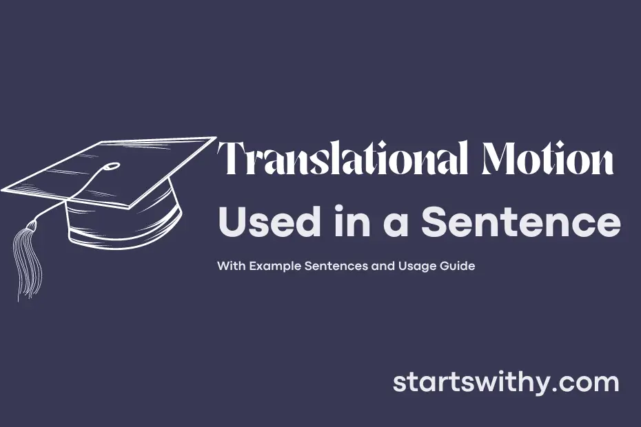 Sentence with Translational Motion