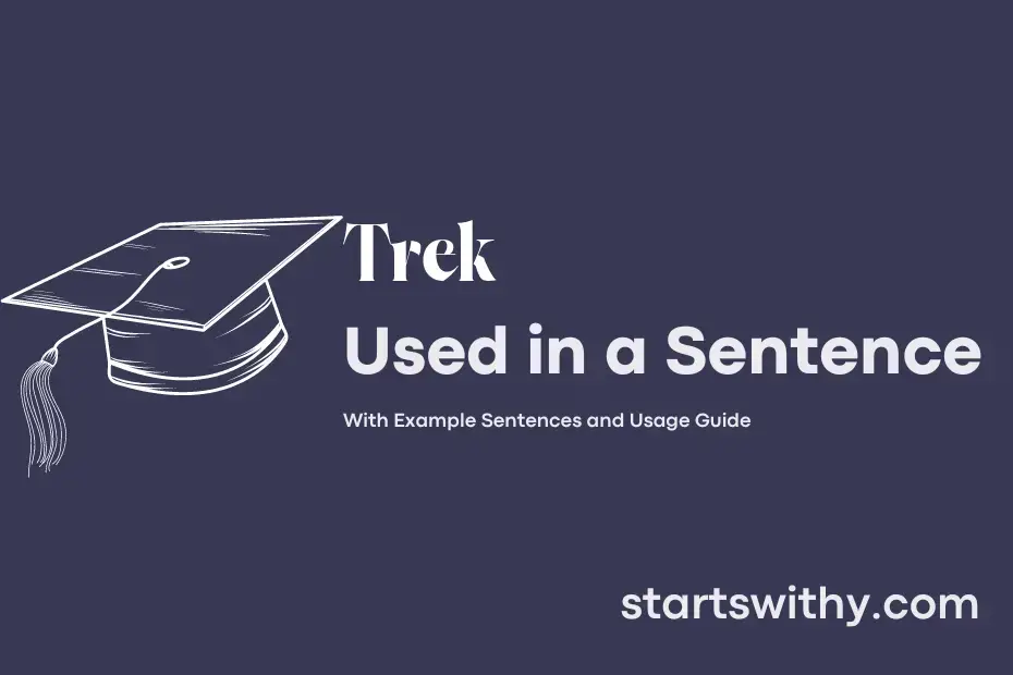 Sentence with Trek