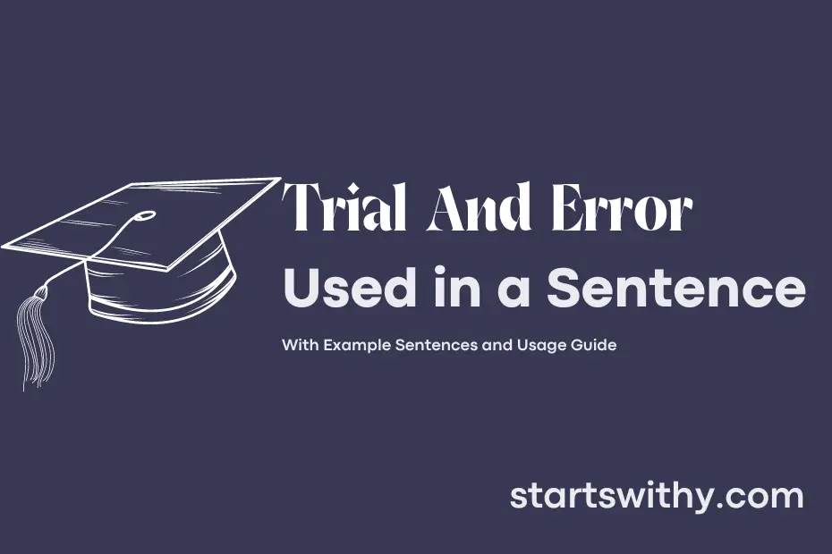 Sentence with Trial And Error
