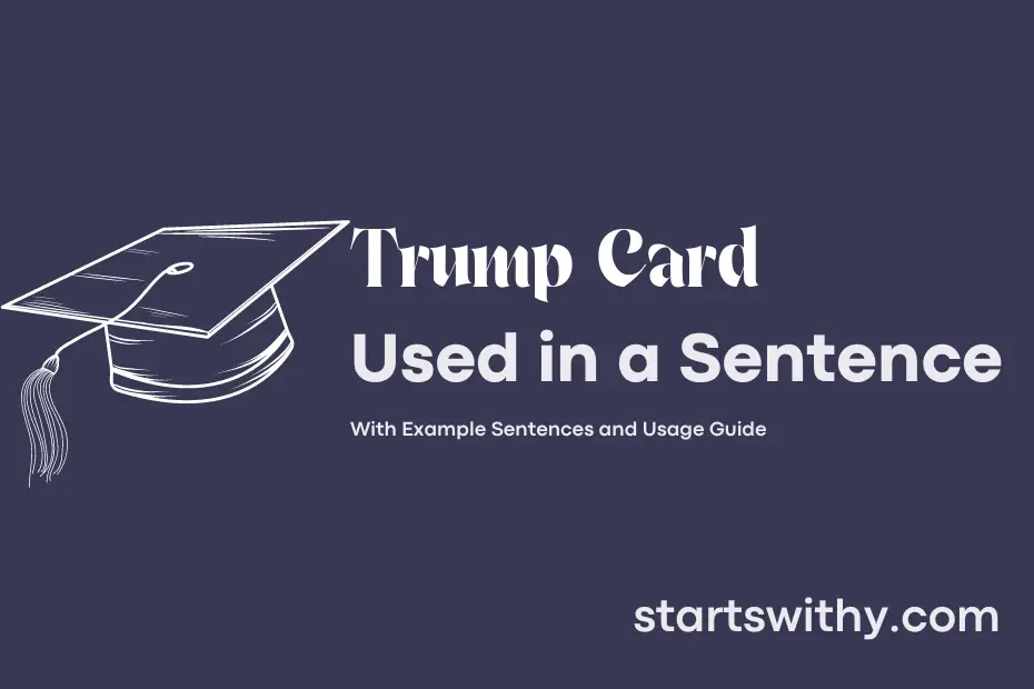 Sentence with Trump Card