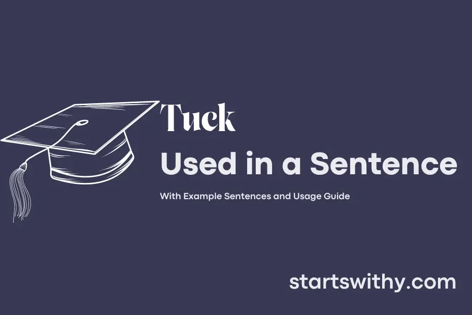 Sentence with Tuck