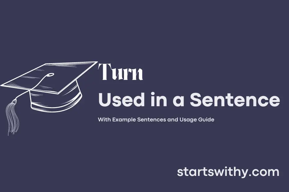 Sentence with Turn
