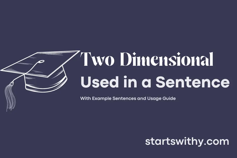 Sentence with Two Dimensional