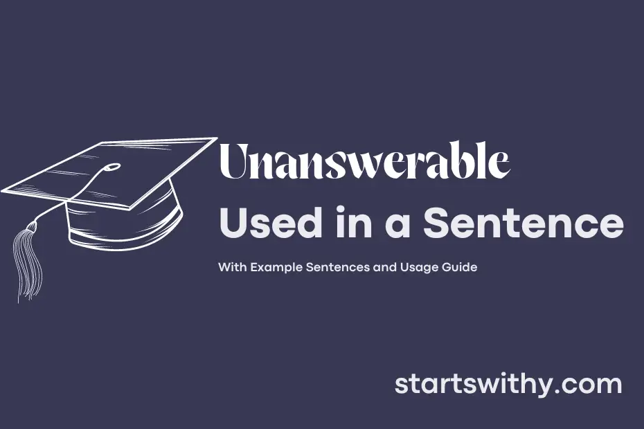 Sentence with Unanswerable