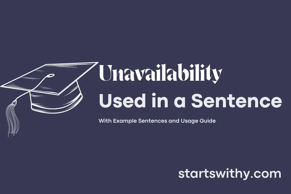 Sentence with Unavailability