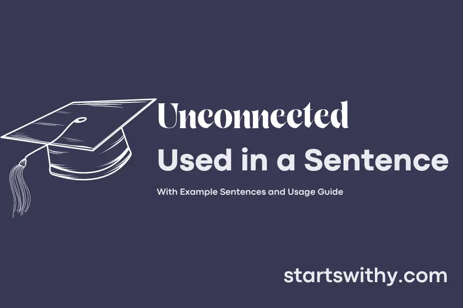 Sentence with Unconnected