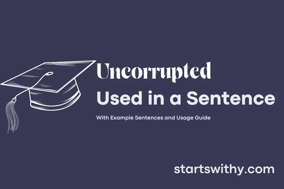 Sentence with Uncorrupted
