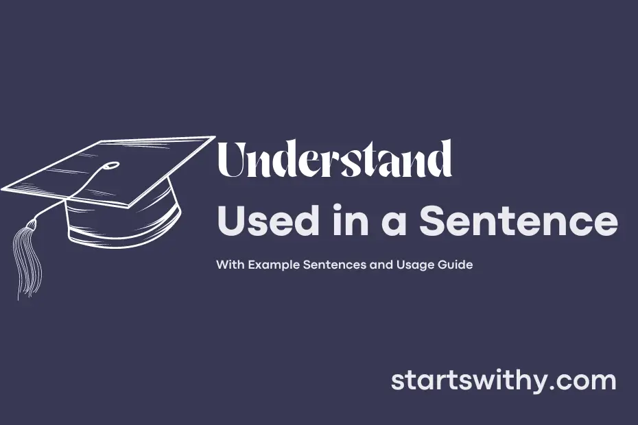Sentence with Understand