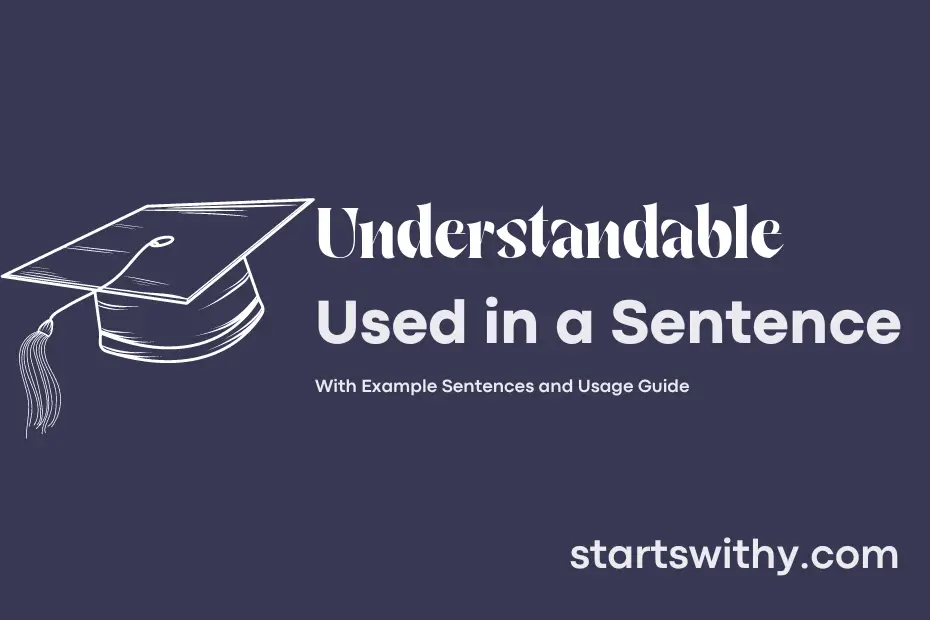 Sentence with Understandable