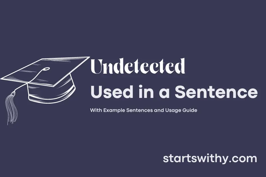 Sentence with Undetected