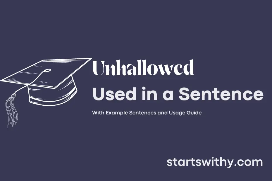 Sentence with Unhallowed