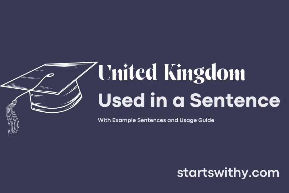 Sentence with United Kingdom