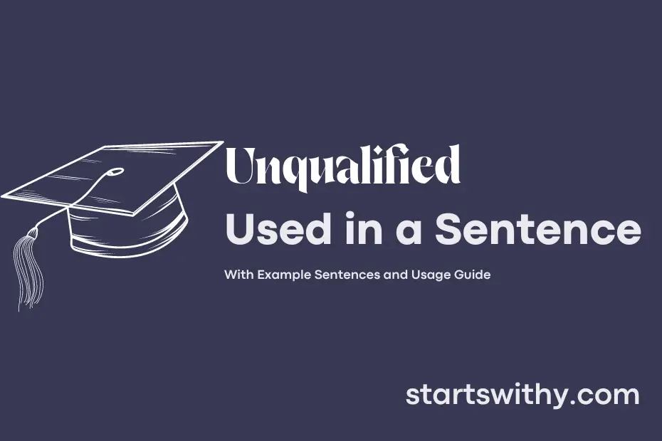 Sentence with Unqualified