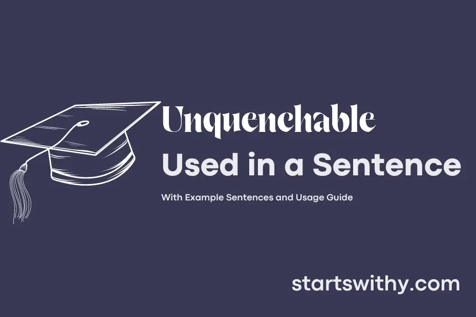 Sentence with Unquenchable