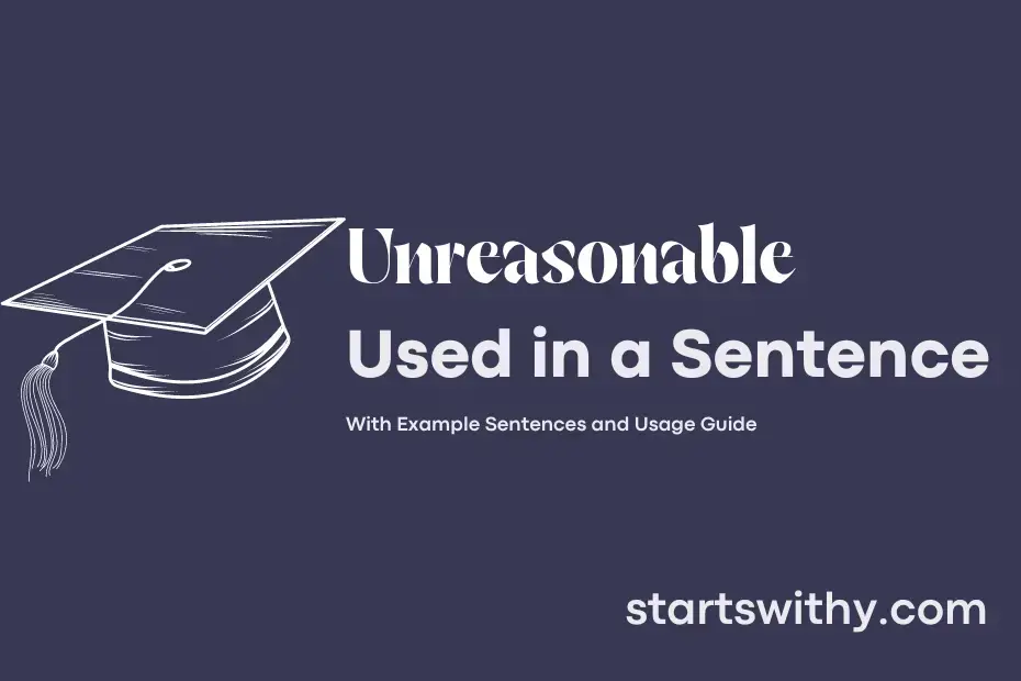 Sentence with Unreasonable
