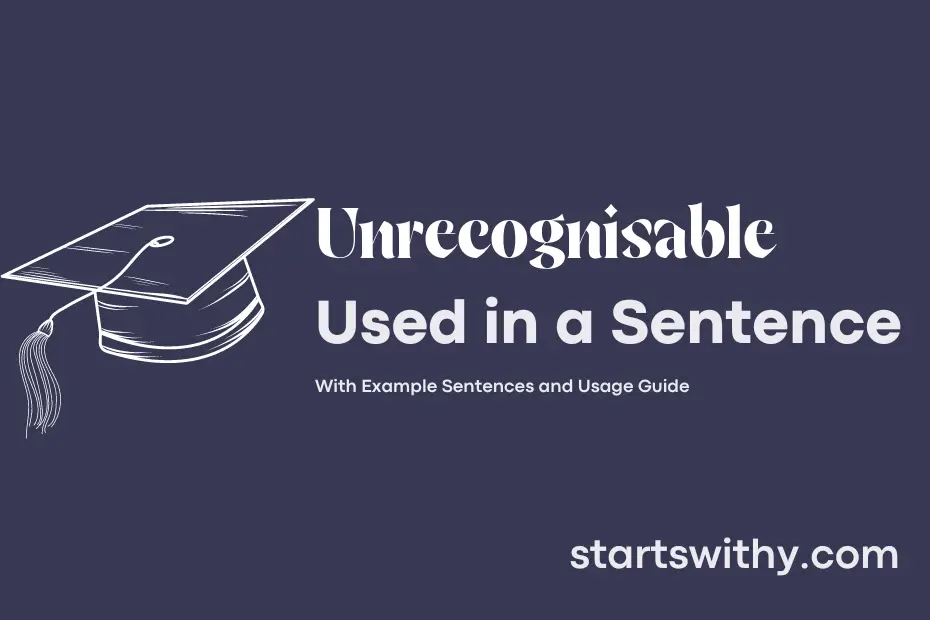Sentence with Unrecognisable